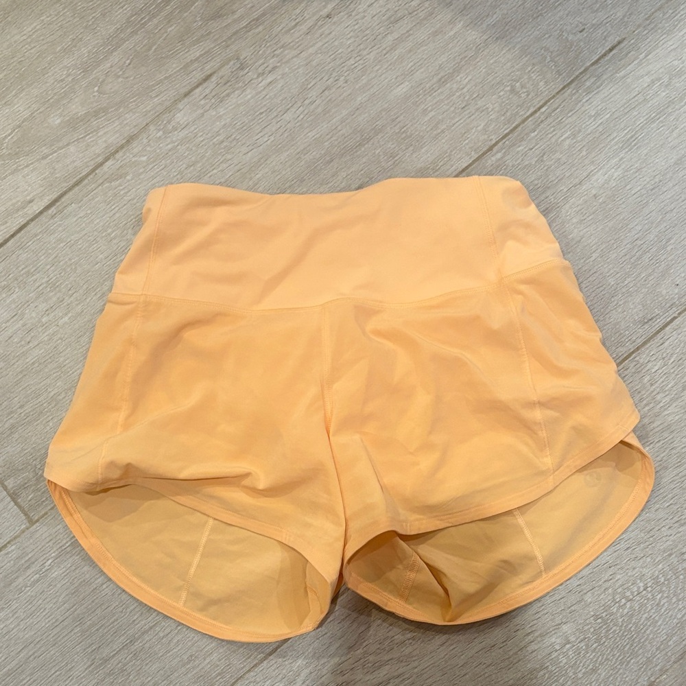 Lululemon Athletica Apricot Women's Athletic Shorts